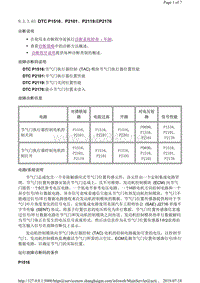 2015年新科鲁兹故障码发动机DTC P1516、P2101、P2119或P2176