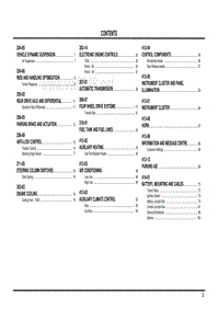 2005路虎发现3000-CONTENTS电路图