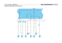 2010北京现代索纳塔名驭(EF)G 2.0 DOHC室内保险丝分布 (3)原厂电路图