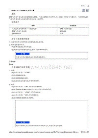 2010北京现代途胜(JM)G 2.7 DOHC安全气囊故障检修B1381维修手册