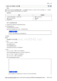 2010北京现代途胜(JM)G 2.7 DOHC安全气囊故障检修B1363维修手册