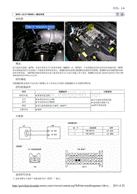 2010北京现代途胜(JM)G 2.7 DOHC燃油供给系统故障检修P0112维修手册