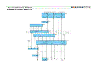 2010北京现代索纳塔名驭(EF)G 2.0 DOHC鼓风机 ＆ AC控制(自动) (2)原厂电路图