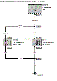 2010宾利欧陆GT51-horns,fuel filler door release电路图