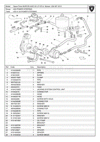 2010兰博基尼蝙蝠POWER STEERING配件目录维修手册