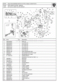 2010兰博基尼蝙蝠E-GEAR VALVES配件目录维修手册