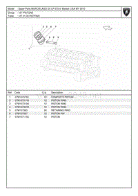 2010兰博基尼蝙蝠PISTONS配件目录维修手册