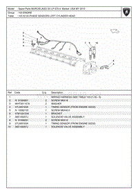 2010兰博基尼蝙蝠PHASE SENSORS LF HEAD配件目录维修手册