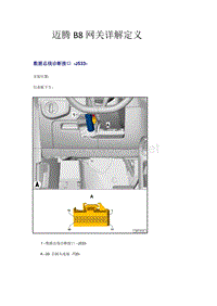 迈腾B8网关详解定义