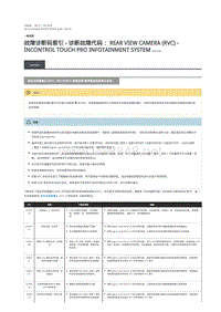 2019年混合动力路虎揽胜运动版DTC指引 倒车后视摄像头 (RVC)