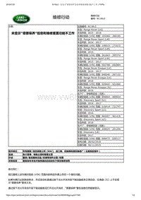 2017年发现技术公告 N118v3 - 未显示“需要保养”信息和维修重置功能不工作