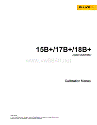 福禄克15B+、17B+、18B+系列数字万用表操作手册