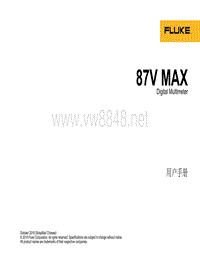 福禄克87V MAX真有效值数字万用表用户手册