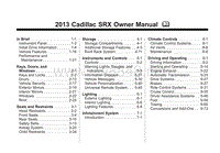 2013年凯迪拉克SRX用户手册