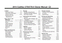 2013年凯迪拉克CTS用户手册