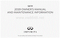 2019年英菲尼迪INFINTI QX50用户手册_EN