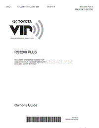 2012-2015年Camry-HV TVIP V5 RS3200 PLUS用户指南_EN