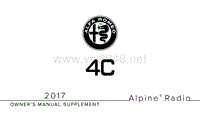 2017年阿尔法罗密欧4C Coupe电台用户手册