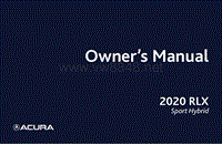 2020年讴歌RLX Sport Hybrid车主手册_EN