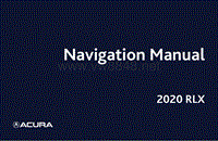 2020年讴歌RLX导航手册_EN