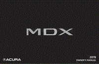 2019年讴歌MDX用户手册_EN