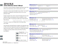 2014年讴歌RLX用户手册_EN