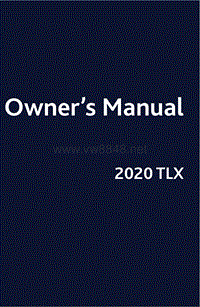 2020年讴歌TLX用户手册_EN