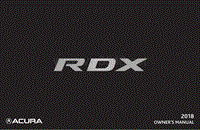 2018年讴歌RDX用户手册_EN