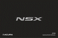 2018年讴歌NSX导航手册_EN