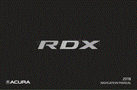2018年讴歌RDX导航手册_EN