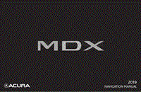 2019年讴歌MDX导航手册_EN