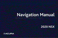 2020年讴歌NSX导航手册_EN