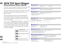 2014年讴歌TSX Sport Wagon车主手册_EN