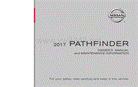 2017年日产PATHFINDER用户手册