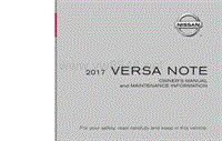 2017年日产VERSA NOTE用户手册