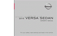 2015年日产VERSA SEDAN用户手册