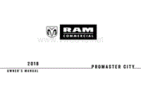 2018年道奇 RAM PROMASTER CITY用户手册