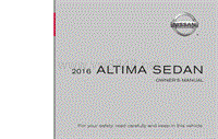 2016年日产汽车ALTIMA用户手册