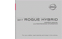 2017年日产ROGUE HYBRID用户手册