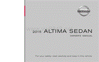 2015年日产汽车ALTIMA用户手册