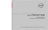 2018年日产汽车FRONTIER用户手册