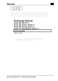 奥迪A6 C8维修手册 –通讯