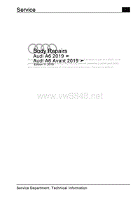 奥迪A6 C8维修手册 –车身维修 (2)