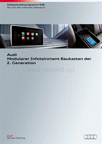 奥迪SSP648-Audi Modularer Infotainment Baukasten der 2. Generation