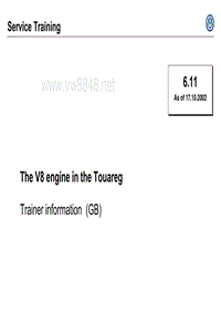 自学手册SSP297Touareg The V8 engine in the Touareg