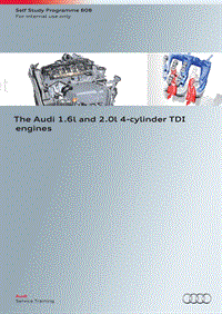 自学手册SSP608_The Audi 1.6l and 2.0l 4-cylinder TDI_EN
