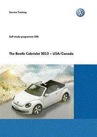 自学手册ssp524_The Beetle Cabriolet 2013 – USACanada_en