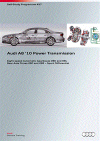 自学手册SSP457Audi A8 ’10 Power Transmission