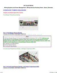 2016-2018 Silverado Sierra –线路系统和电源管理-线束布线视图