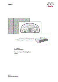 奥迪全系自学手册（SSP）：207-TT培训手册ppt